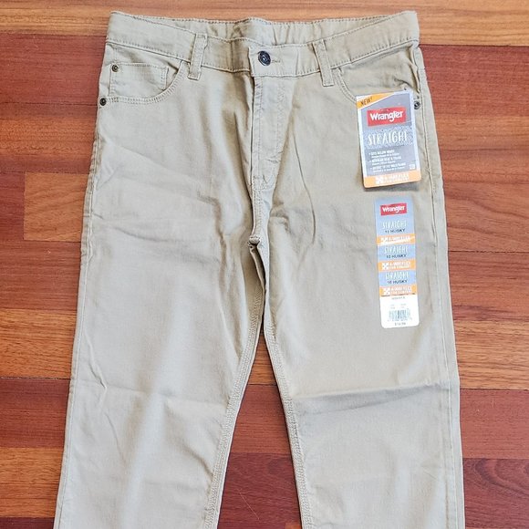 NWT Wrangler Straight 4-Way Flex Chino Pants Size 10 Husky - Picture 2 of 16